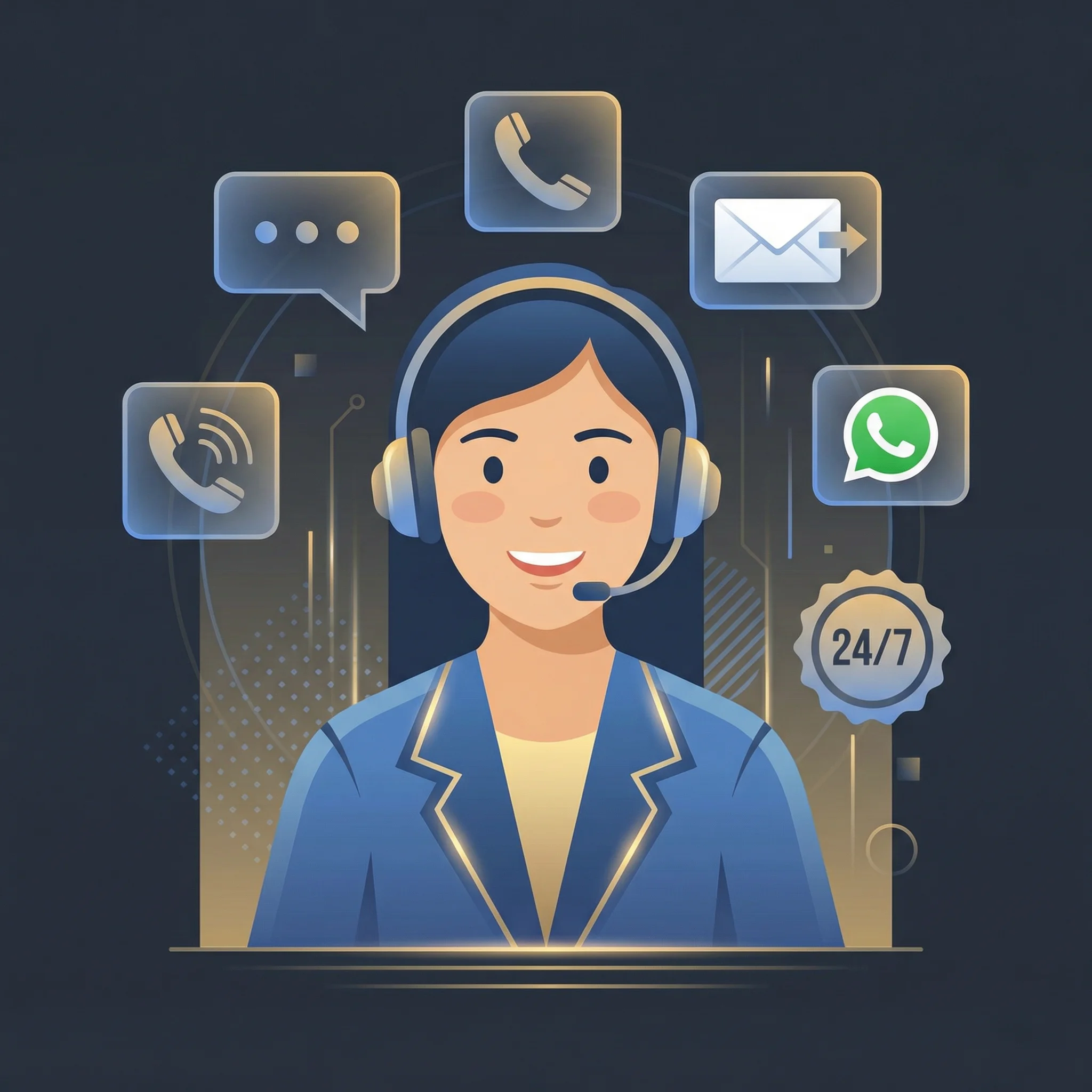 24小时在线客服支持团队